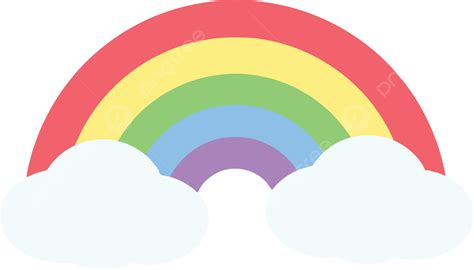 dibujos animados de arcoiris vector png arcoíris arte del arco iris colorido png y vector