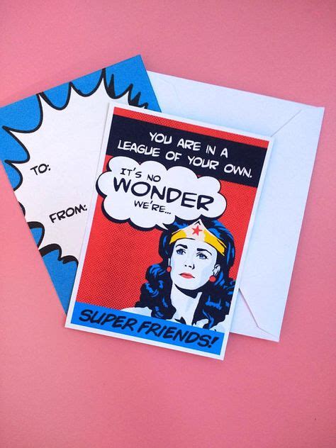 Wonder Woman Valentines For Kids Super Friends Valentines Day