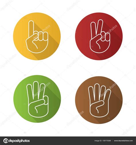 hand gestures icons set stock vector image by ©bsd 159175368