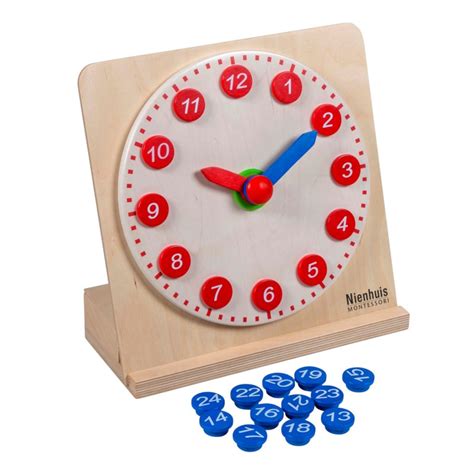 Clock With Movable Hands Nienhuis Montessori