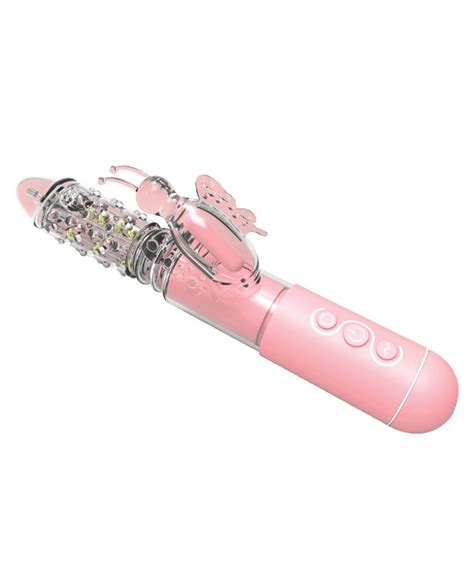 Mizzzee Powerful Butterfly Love Retractable Rotating Vibrator