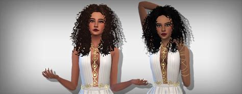 My Sims 4 Blog Black Girl Curls Hair Clayified In 18