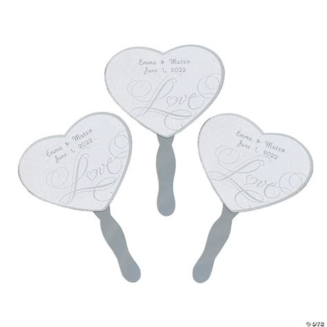 Personalized Love Wedding Hand Fans Oriental Trading