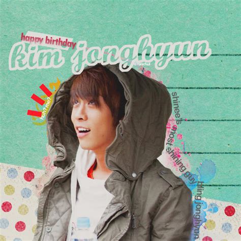 Happy Birthday Bling Jonghyun By Byakushirie On Deviantart