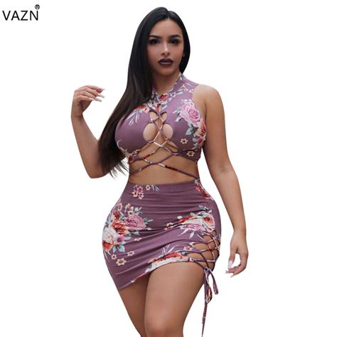 Vazn 2018 Fashion Bandage Women Sexy Short Dress Halter Mini Dress