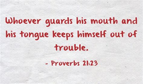 Whoever Guards His Mouth And His Tongue Keeps Himself Out Quozio