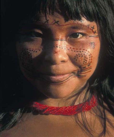 Venezuela ~ Brazil Young Sanema Girl Branch Of The Yanomi Tribe Who Live In The Tropical R