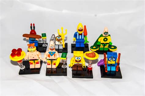 Hora de jugar… ¡al estilo lego®! Figuras Lego Bob Esponja Para Armar, Nuevos, Solo En Bolsa ...