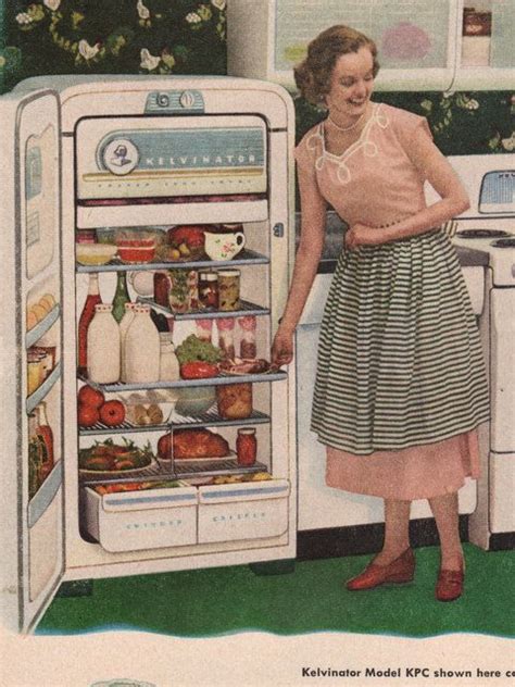 1952 Kelvinator Refrigerator Print Ad Model Kpc Mid By Vividiom 800