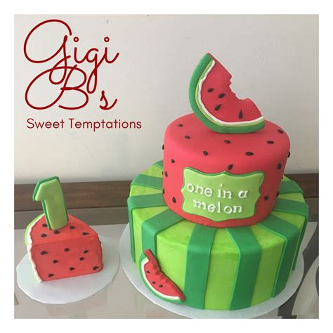 One In A Melon Smash Cake And Cake Watermelon Birthday Parties