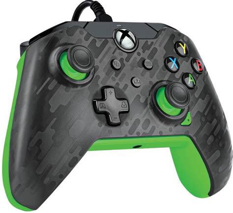 Pdp Wired Controller Electric Carbon And Green Gamepad Microsoft Xbox