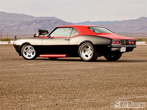 1968 Chevy Camaro Hot Rod Blown Blower Engine Muscle Cars F Wallpaper