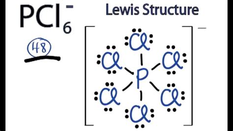 PCl6 Lewis Structure How To Draw The Lewis Structure For PCl6 YouTube