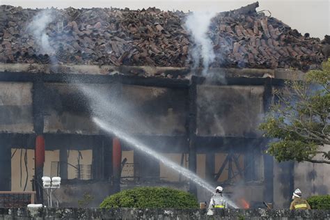 Fire Nearly Destroys Historic Japanese Castle Ap News