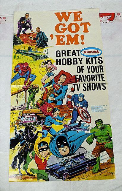 In Store Poster For Aurora Model Kits C 1967 Comic Book Cover