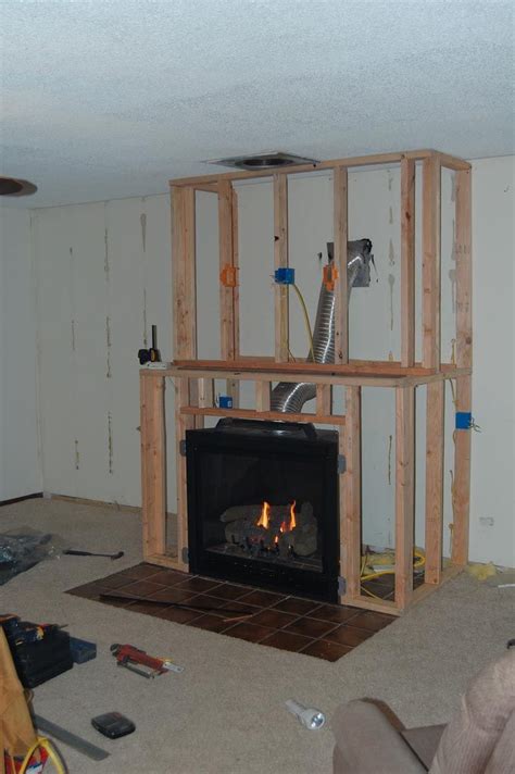 Simple diy fireplace surround with electrical fire insert. DIY Gas Fireplace Surround | Fireplace | Pinterest ...