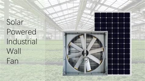 Day And Night Use 48 Inch Solar Powered Industrial Fan Large Axial Air