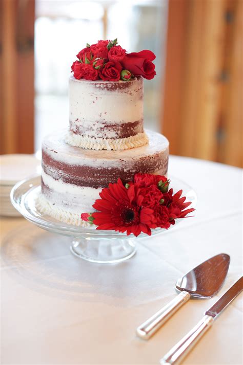 Naked Red Velvet Cake Dream Wedding Pinterest Red Velvet And Cake