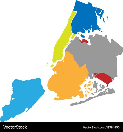5 New York Boroughs Map World Map