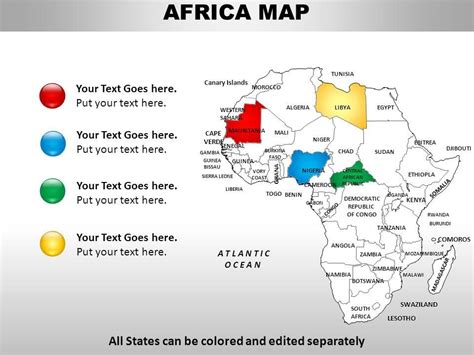 Africa Continents Powerpoint Maps Presentation Graphics Presentation Powerpoint Example