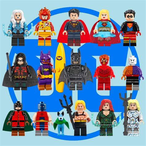 Lego Like Dc Comics Superheroes Justice League Superman Batman Flash