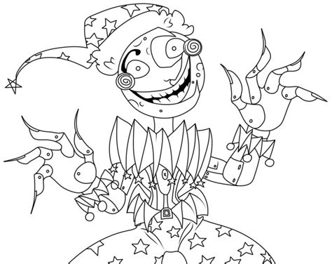 Evil Moondrop Fnaf Coloring Pages Coloring Cool Coloring Home