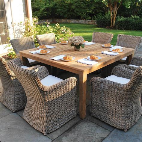 Square Outdoor Dining Table Seats 8 Buy Uceder Square Patio Heavy