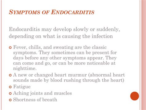 Ppt Endocarditis Powerpoint Presentation Free Download Id2253459
