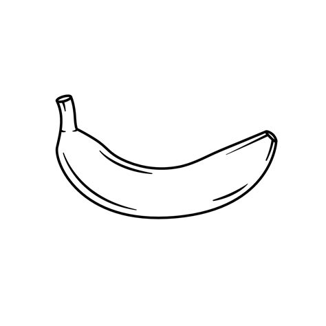 Banana Outline Icon On White Background 5622854 Vector Art At Vecteezy