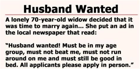 70 year old widow posts a newspaper ad to find a husband thelifesn