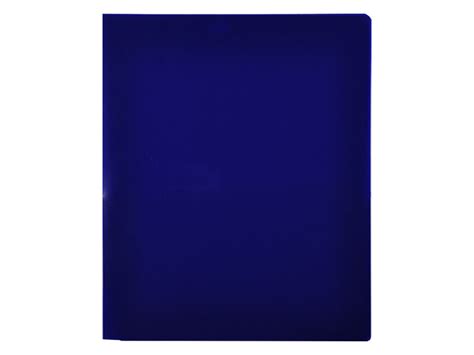 2 Pocket Plastic Folders Blue Plastic Folders