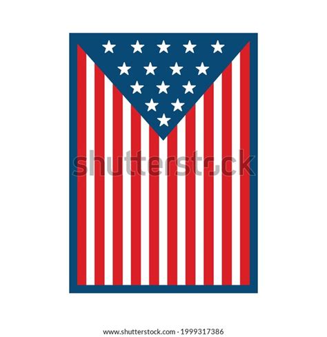 Vector Vertical American Flag Flag Usa Stock Vector Royalty Free