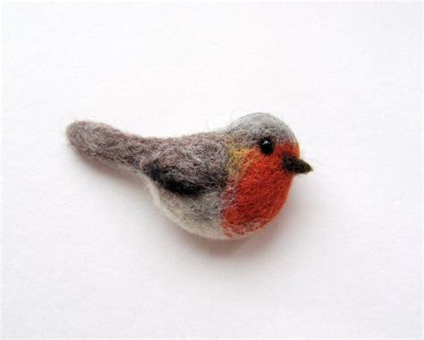 Robin Brooch Needle Felting Projects Felt Birds Needle Felting