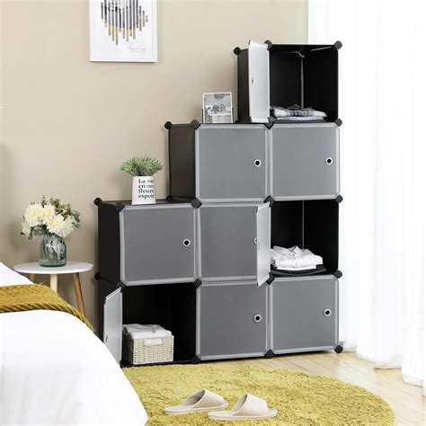 Songmics Cube Storageplastic Cube Organizerdiy Modular Closet Cabinet