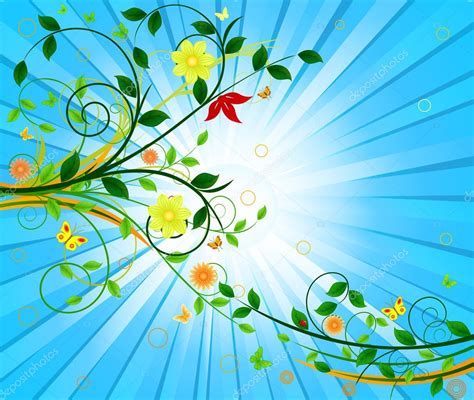 Floral Vector Background Stock Vector By ©vanias 6455699