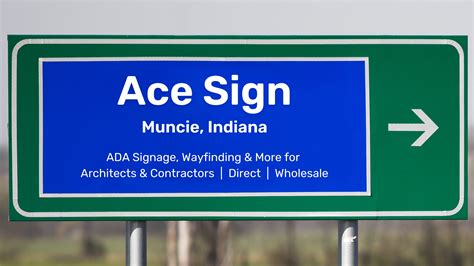 Ace Sign Interior Exterior Ada And Architectural Signs