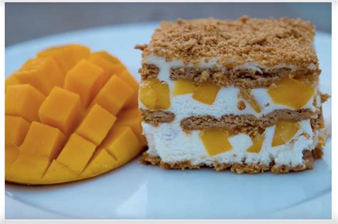 How To Make A Graham Cake Mango Float Cake Steves Kitchen