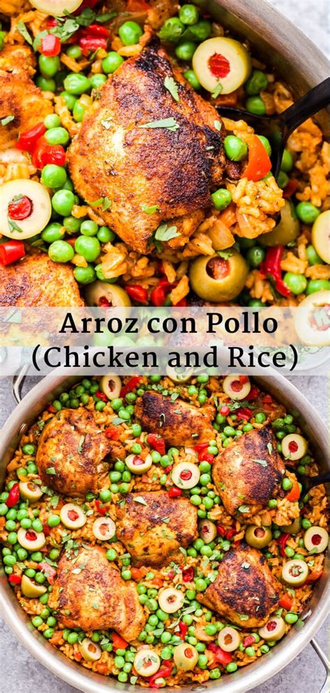 This is not a plain rice dish! Skillet Arroz con Pollo - Recipe Runner