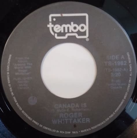 Roger Whittaker Canada Is 1982 Vinyl Discogs