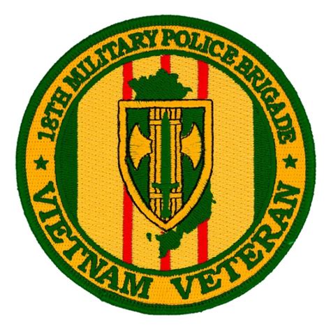 18th Military Police Brigade Vietnam Veteran Patch Flying Tigers Surplus