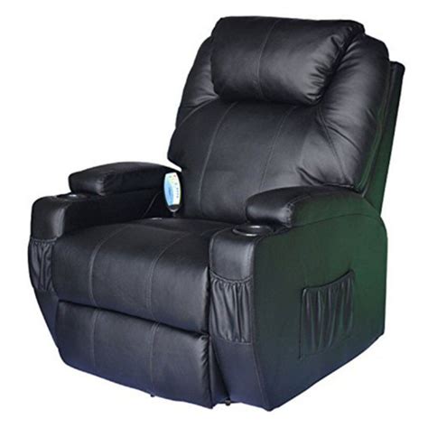 Homcom Heating Vibrating Pu Leather Massage Recliner Chair A2 0059