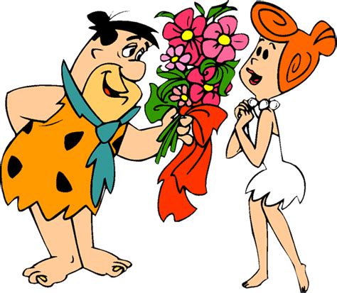 Fred And Wilma Flintstones Fred Wilma Flintstones 011  Famous Cartoons Old Cartoons Disney