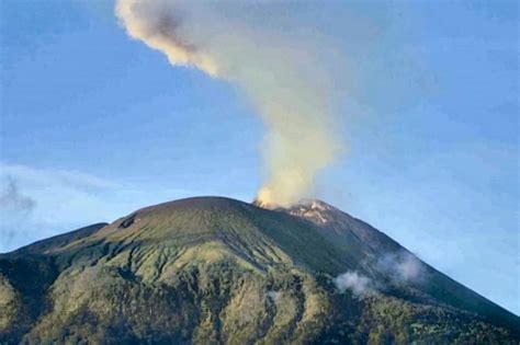 Volcano Erupts In East Nusa Tenggara Spews Tower Of Smoke And Ash