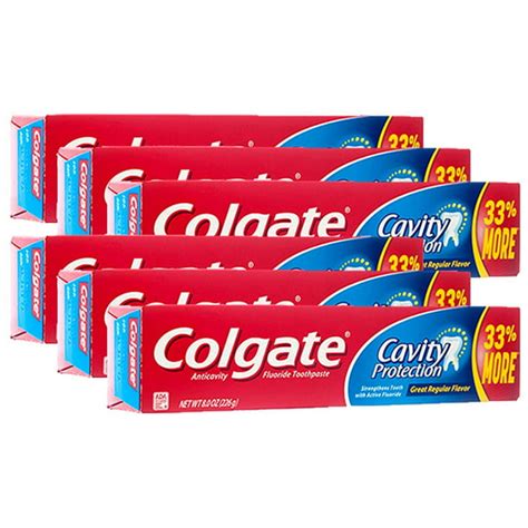 Colgate Cavity Protection Fluoride Toothpaste Regular Flavor 8 Oz