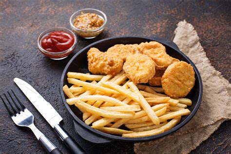 French Fries And Chicken Nuggets High Quality Food Images Creative