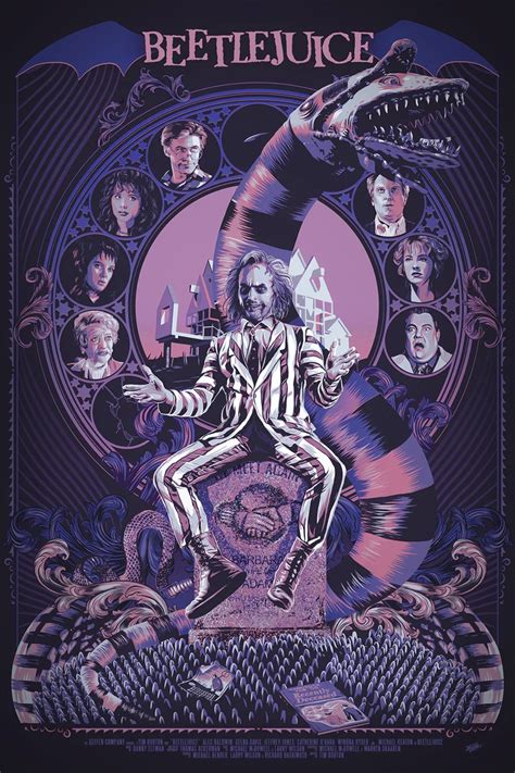 Beetlejuice Poster Art By Malone Im The Ghost With The Most Babe
