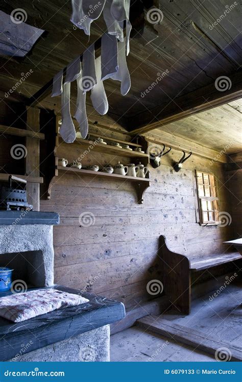 Interior Old Wooden House Stock Image Image Of Dark Architecture