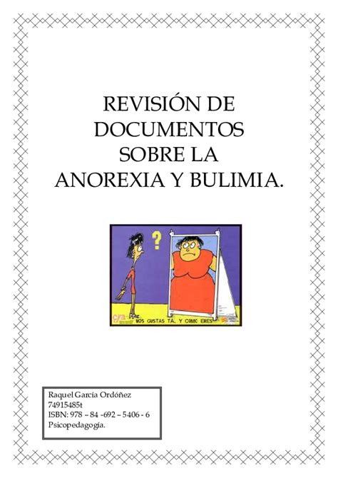 Pdf RevisiÓn De Documentos Sobre La Anorexia Y Bulimia Diego