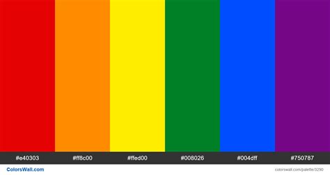 The Colors Of The Gay Pride Flag