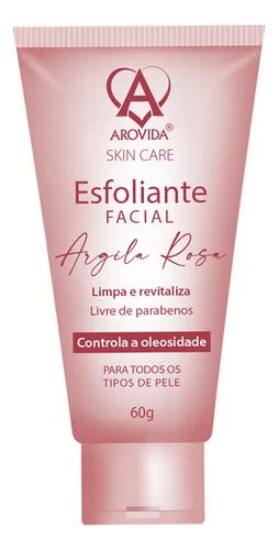 M Scara Esfoliante Facial Argila Rosa Antioleosidade Arovida